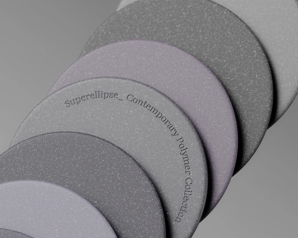 Light Speckled Cool Grey Plastic PBR Texture - Example Scene Visualization | Superellipse