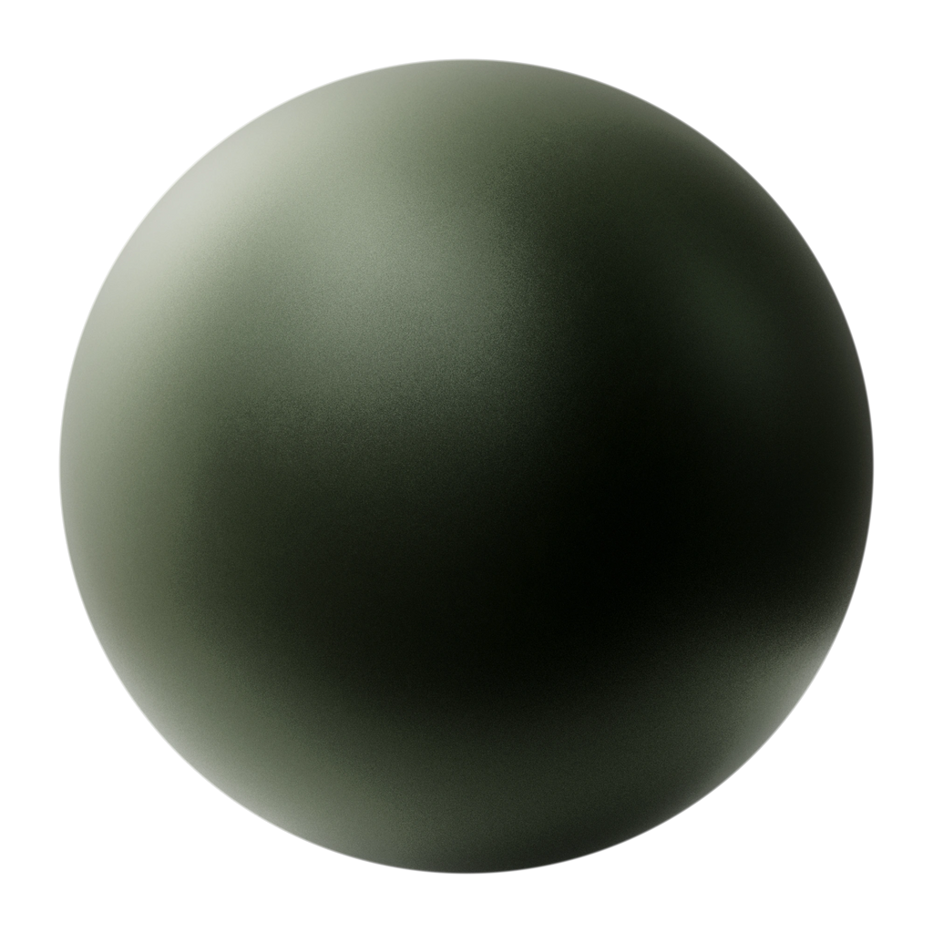 British Racing Green Satin Paint PBR Texture - Sphere Swatch Preview | Superellipse