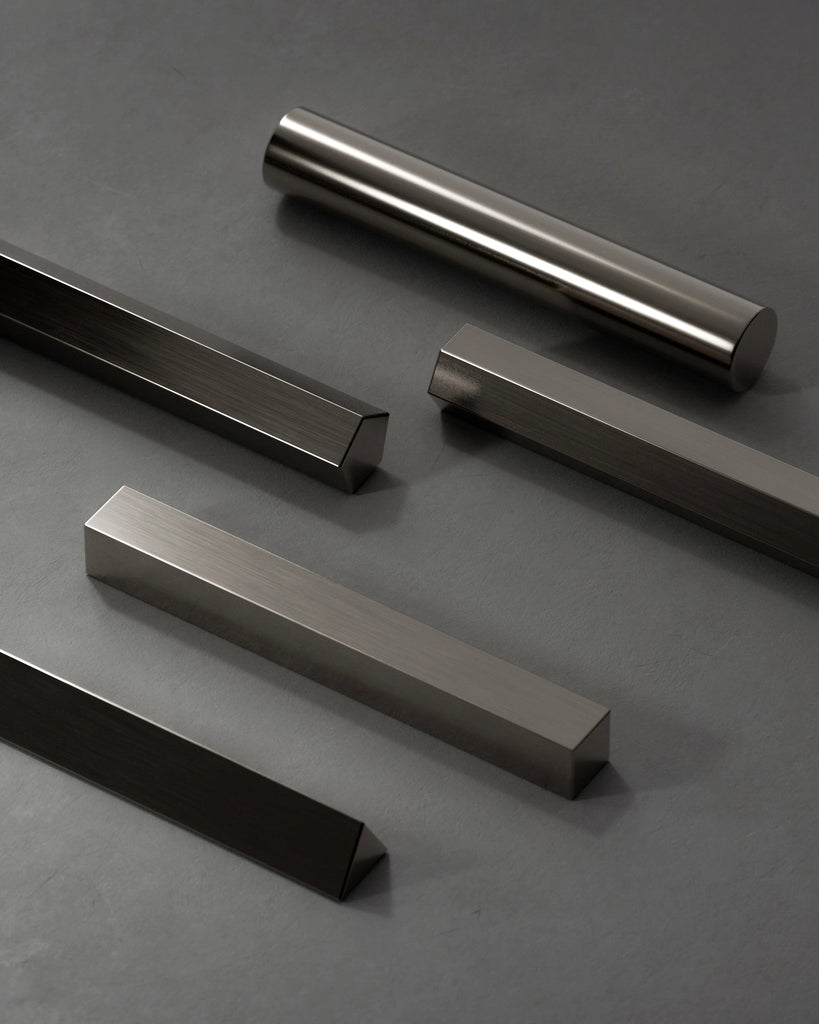 Fine Linear Brushed Titanium Metal PBR Texture - Example Scene Visualization | Superellipse