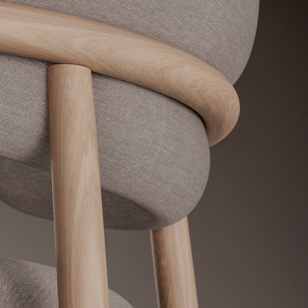 Cherry Crown Cut Veneer Wood PBR Texture - Example Scene Visualization | Superellipse