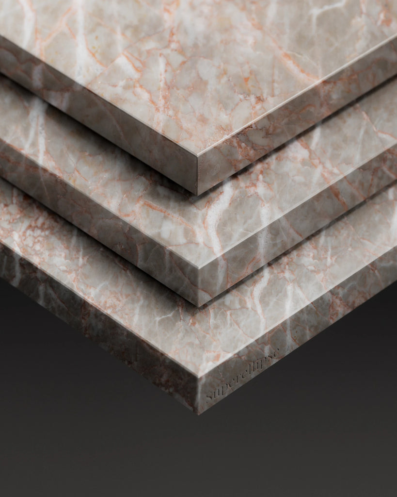 Rosso Damasco Polished Marble Slab PBR Texture - Example Scene Visualization | Superellipse