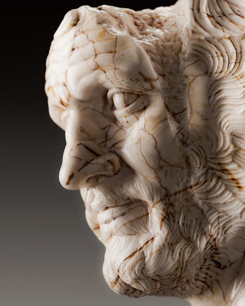Sofita Beige Honed Marble Slab PBR Texture - Example Scene Visualization | Superellipse