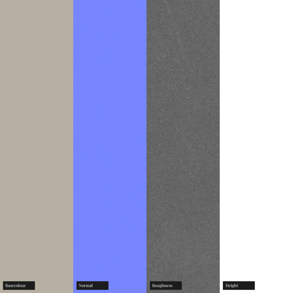 Sandblasted Platinum Metal PBR Texture - Example Scene Visualization | Superellipse