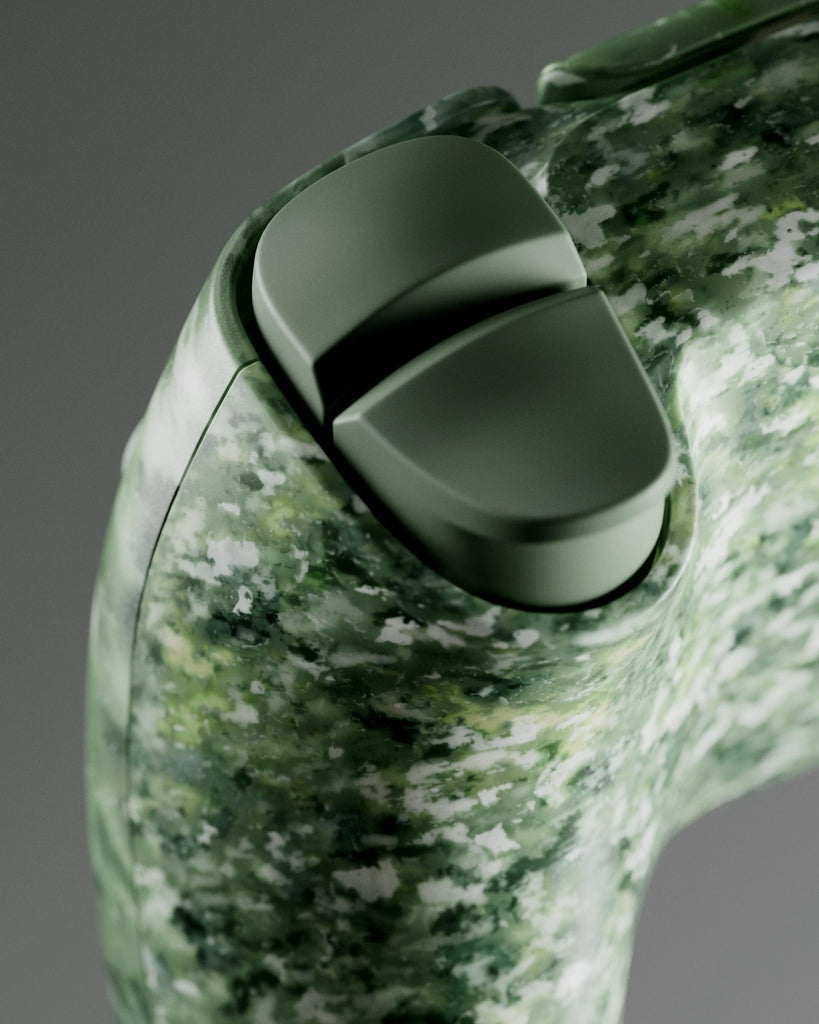 Designer Recycled LDPE Plastic Green PBR Texture - Example Scene Visualization | Superellipse