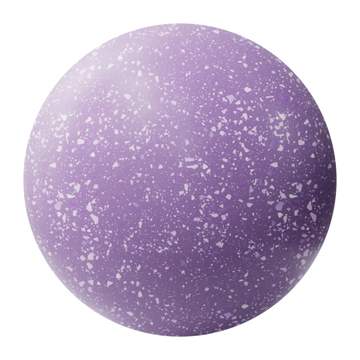 Heather Purple Terrazzo Plastic PBR Texture - Sphere Swatch Preview | Superellipse