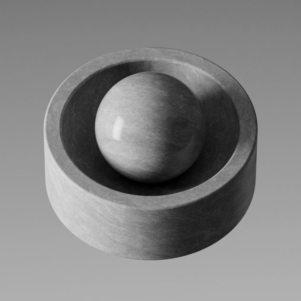 Natural Grey Stone Slab Polished PBR Texture - Example Scene Visualization | Superellipse