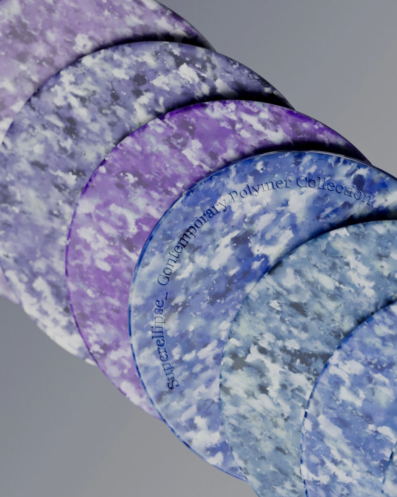 Designer Recycled LDPE Plastic Blue PBR Texture - Example Scene Visualization | Superellipse