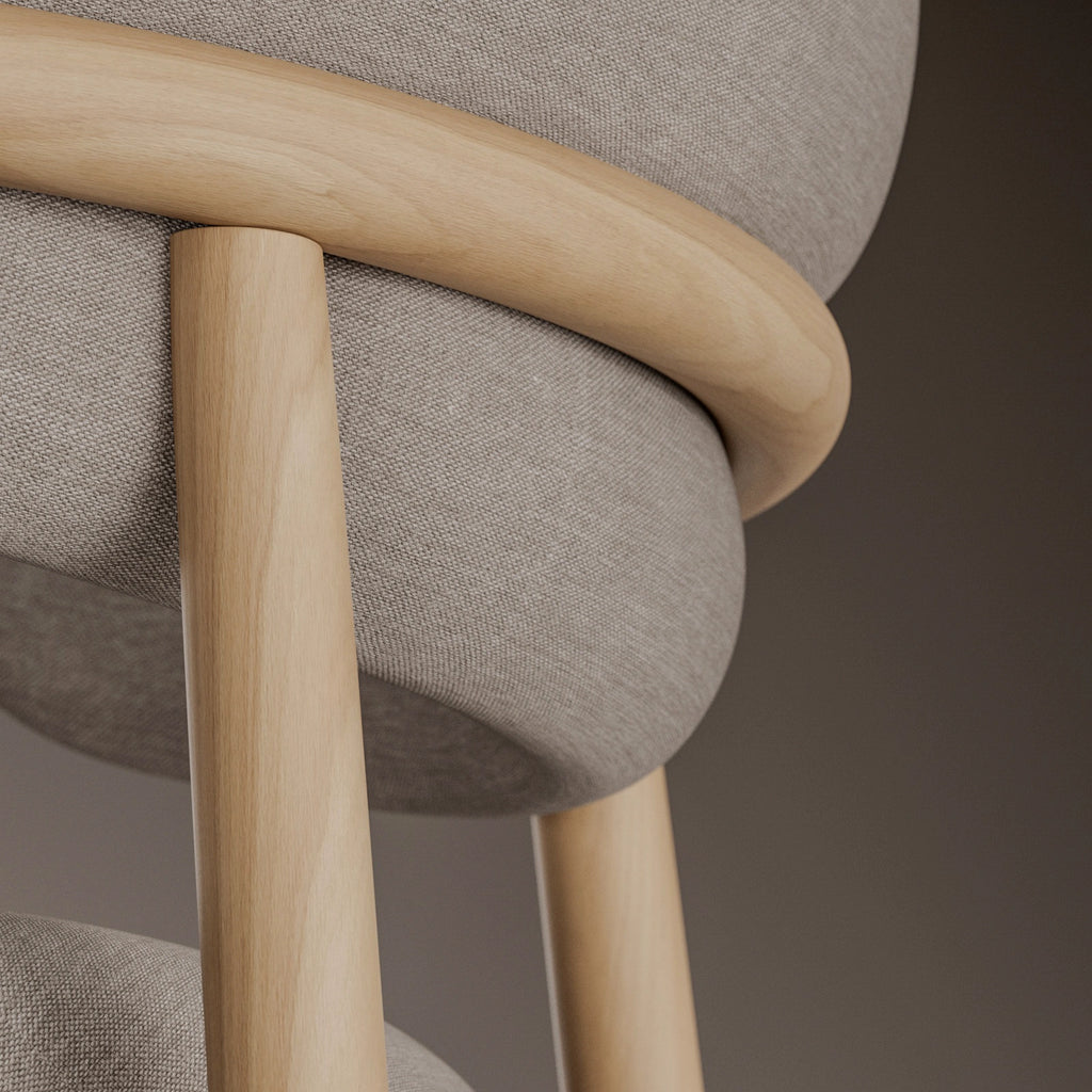 White Oak Crown Cut Wood Veneer PBR Texture - Example Scene Visualization | Superellipse