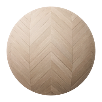 Beech Chevron Wood Floor PBR Texture - Sphere Swatch Preview | Superellipse