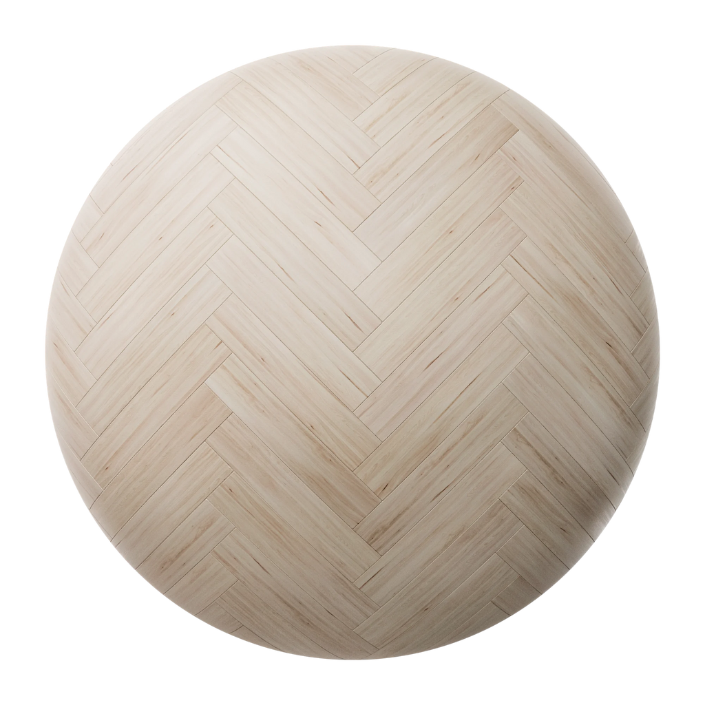 Douglas Fir Herringbone Wood Floor PBR Texture - Sphere Swatch Preview | Superellipse