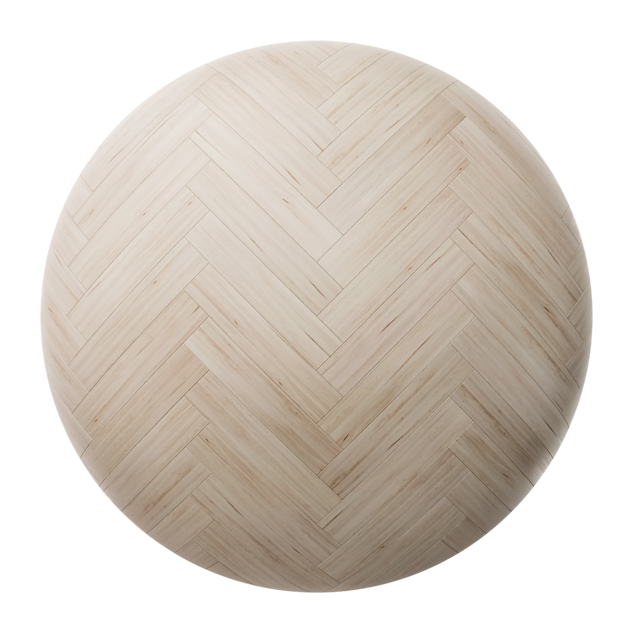 Douglas Fir Herringbone Wood Floor PBR Texture - Sphere Swatch Preview | Superellipse