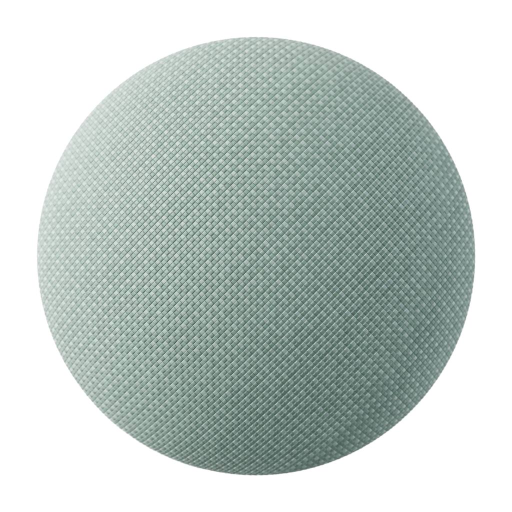 Green iMac Nylon Braided Cord PBR Texture - Sphere Swatch Preview | Superellipse