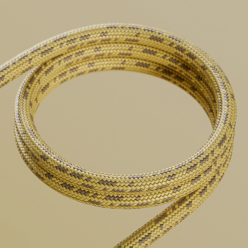 Industrial Yellow Braided Cord PBR Texture - Example Scene Visualization | Superellipse
