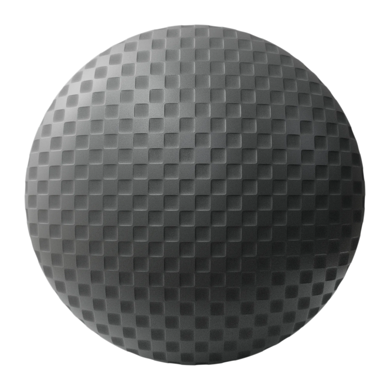 Soft Square Debossed Plastic PBR Texture - Sphere Swatch Preview | Superellipse