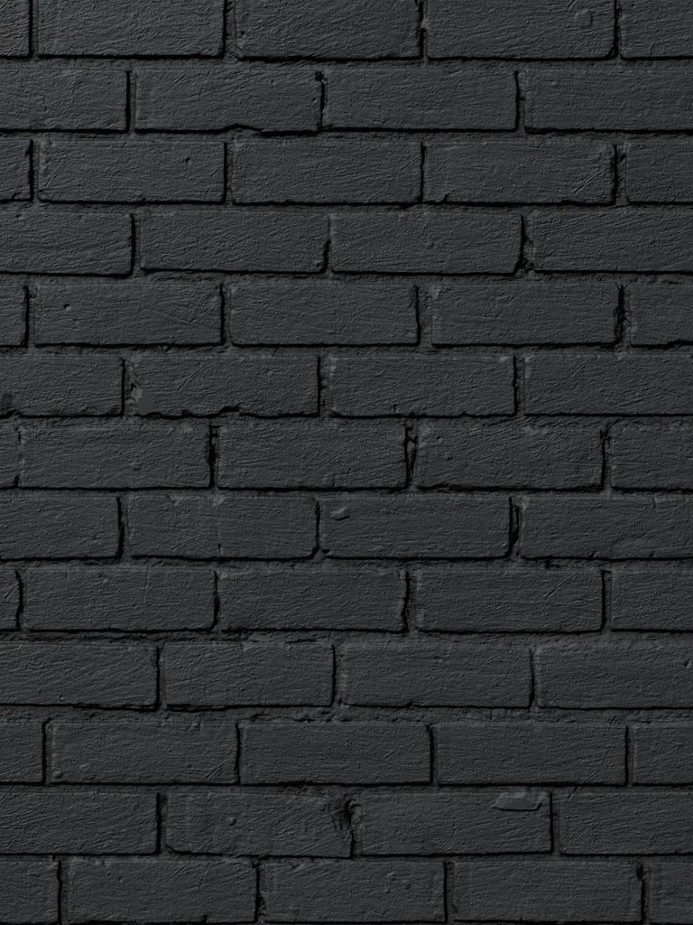 Contemporary Painted Brick Off Black PBR Texture - Example Scene Visualization | Superellipse