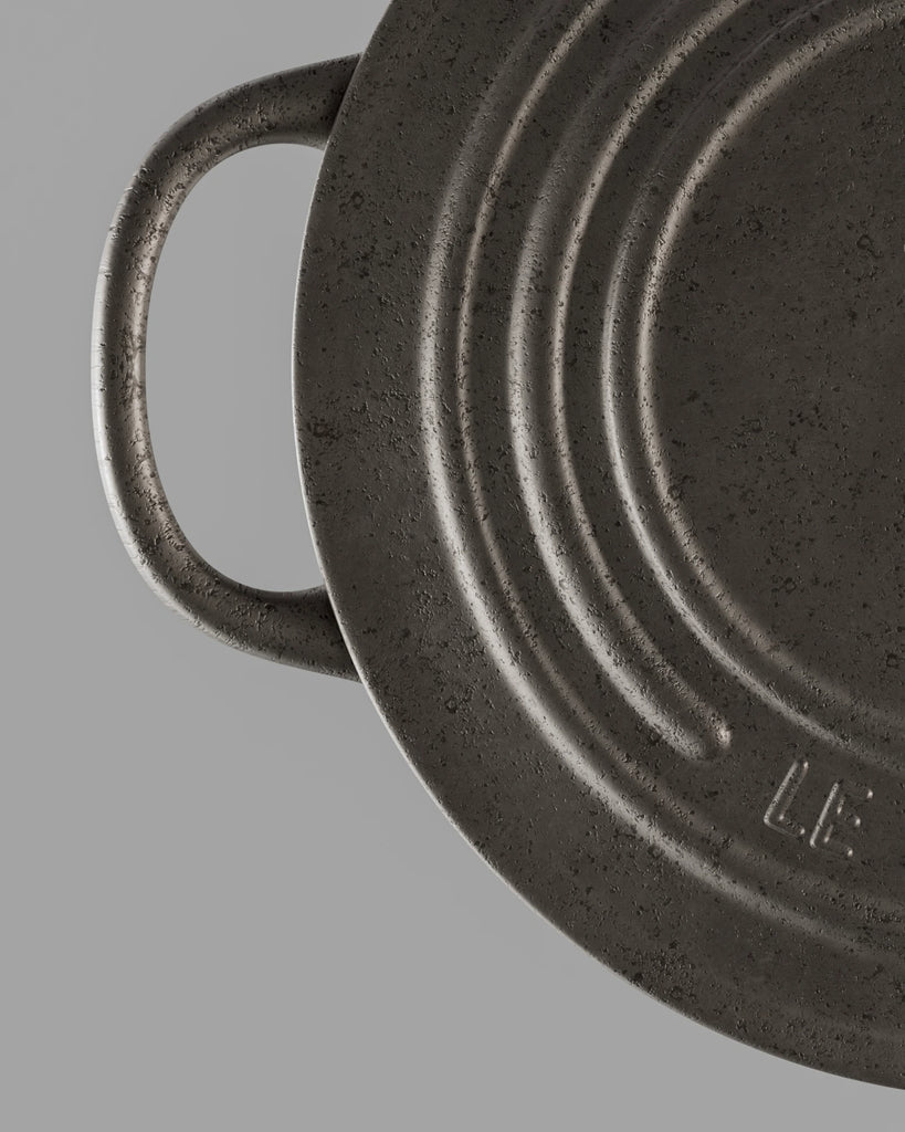 Aged Cast Iron Metal PBR Texture - Example Scene Visualization | Superellipse