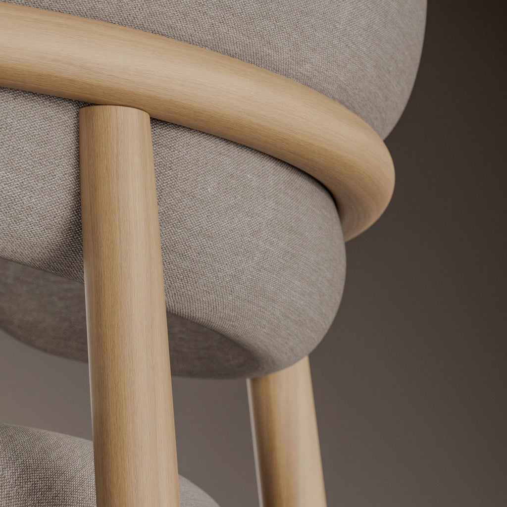 White Oak Rift Sawn Wood Veneer PBR Texture - Example Scene Visualization | Superellipse