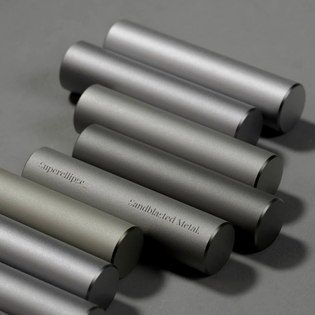 Sandblasted Matte Tungsten Metal PBR Texture - Example Scene Visualization | Superellipse