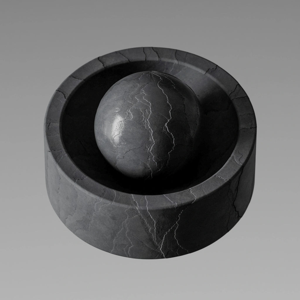 Welsh Blue Cleft Slate Stone PBR Texture - Example Scene Visualization | Superellipse