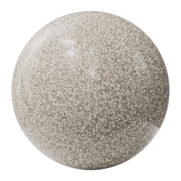 Grey Cloud Polished Granite Slab PBR Texture - Sphere Swatch Preview | Superellipse