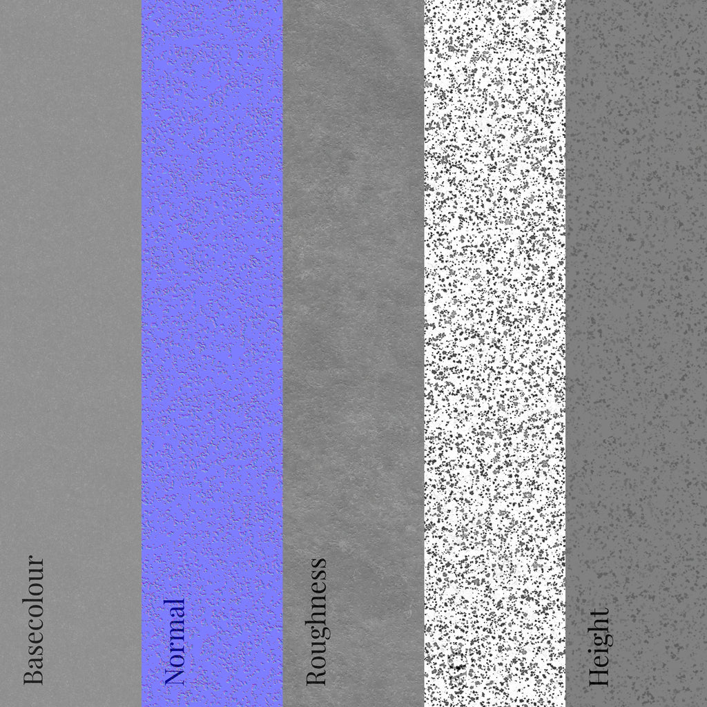 Sand Cast Pitted Aluminium PBR Texture - Example Scene Visualization | Superellipse