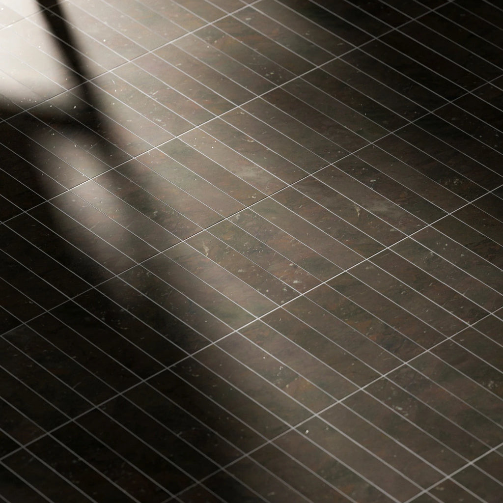 Breccia Imperiale Quartzite Slim Stacked Tile PBR Texture - Example Scene Visualization | Superellipse