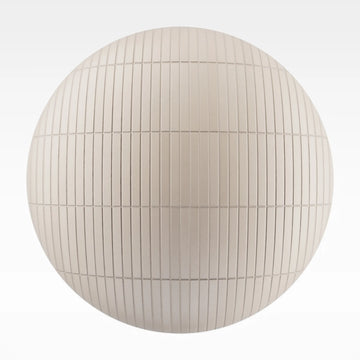 Slim Matte Soft Beige Tile PBR Texture - Sphere Swatch Preview | Superellipse