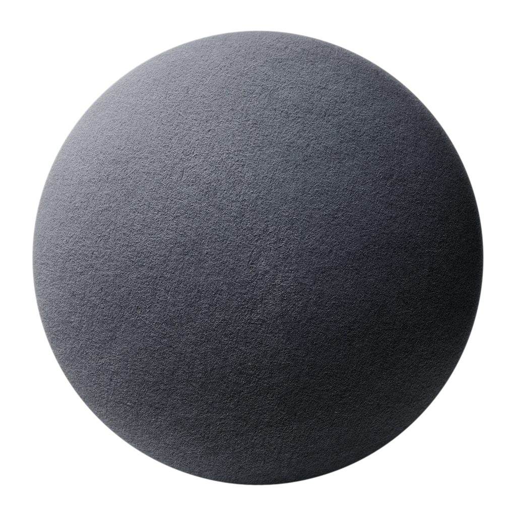 Textured Slate Grey 270gsm Paper PBR Texture - Sphere Swatch Preview | Superellipse