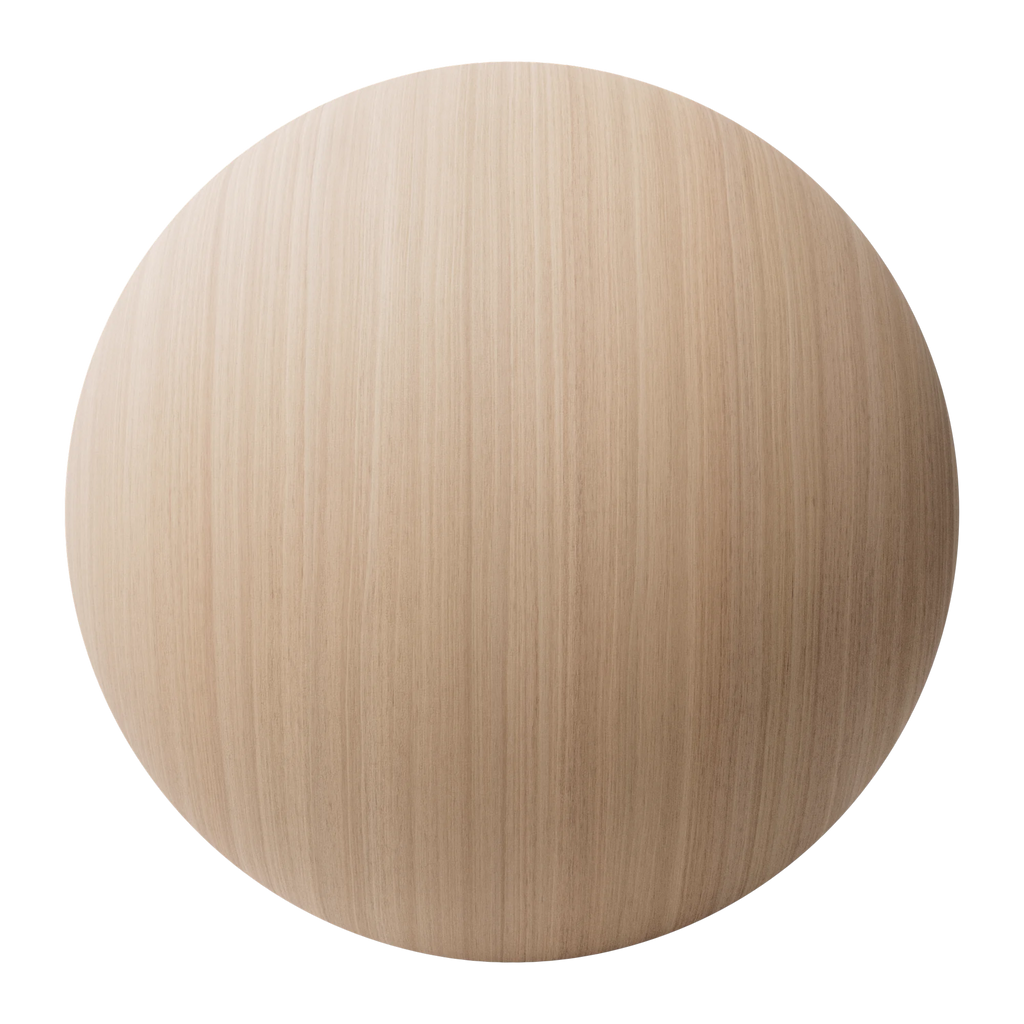 Beech Rift Sawn Veneer Wood PBR Texture - Sphere Swatch Preview | Superellipse