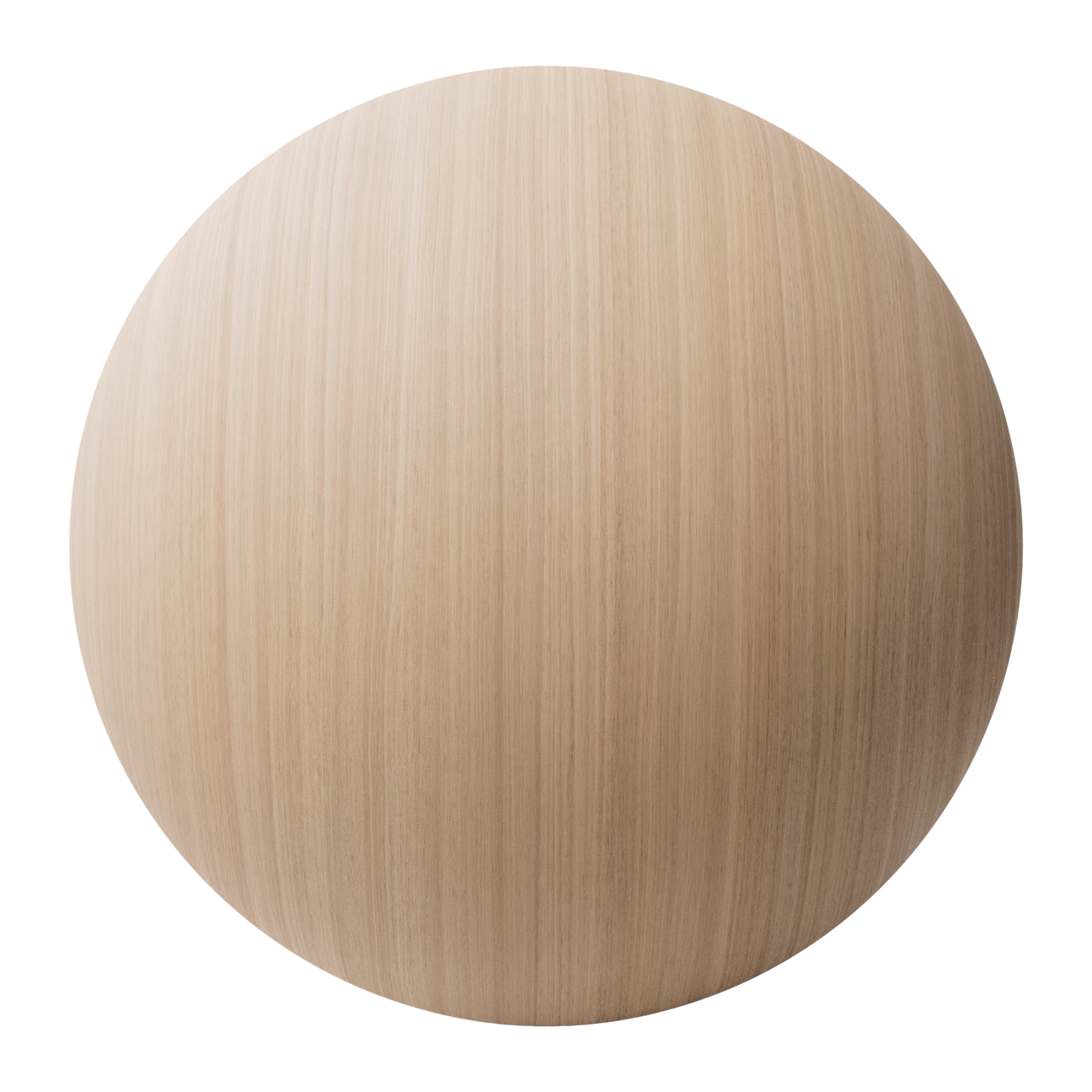 Beech Rift Sawn Veneer Wood PBR Texture - Sphere Swatch Preview | Superellipse