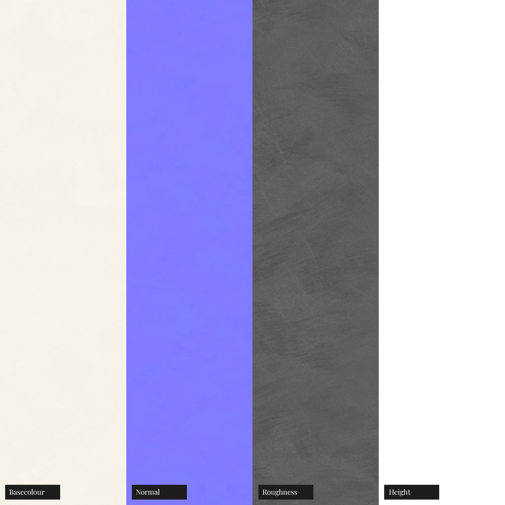 Hand Finished Brushed Silver Metal PBR Texture - Example Scene Visualization | Superellipse