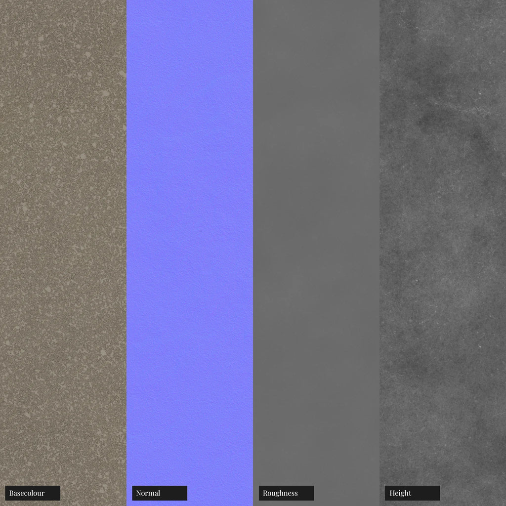 Industrial Cast Nickel Metal PBR Texture - Example Scene Visualization | Superellipse