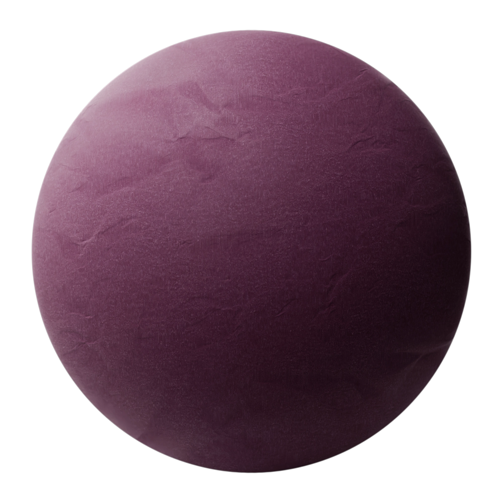 Crumpled Magenta Kraft Card PBR Texture - Sphere Swatch Preview | Superellipse