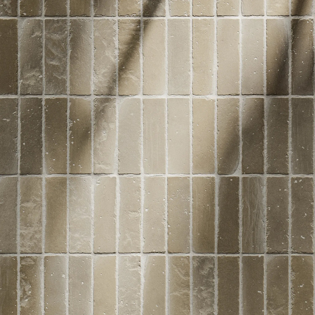 Terracotta Worn Rustic Yellow Brick Tile PBR Texture - Example Scene Visualization | Superellipse