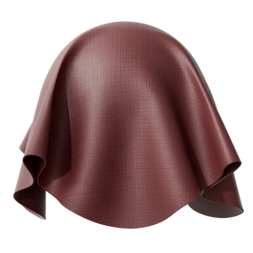 Saffiano Leather Prada Burgundy PBR Texture - Sphere Swatch Preview | Superellipse