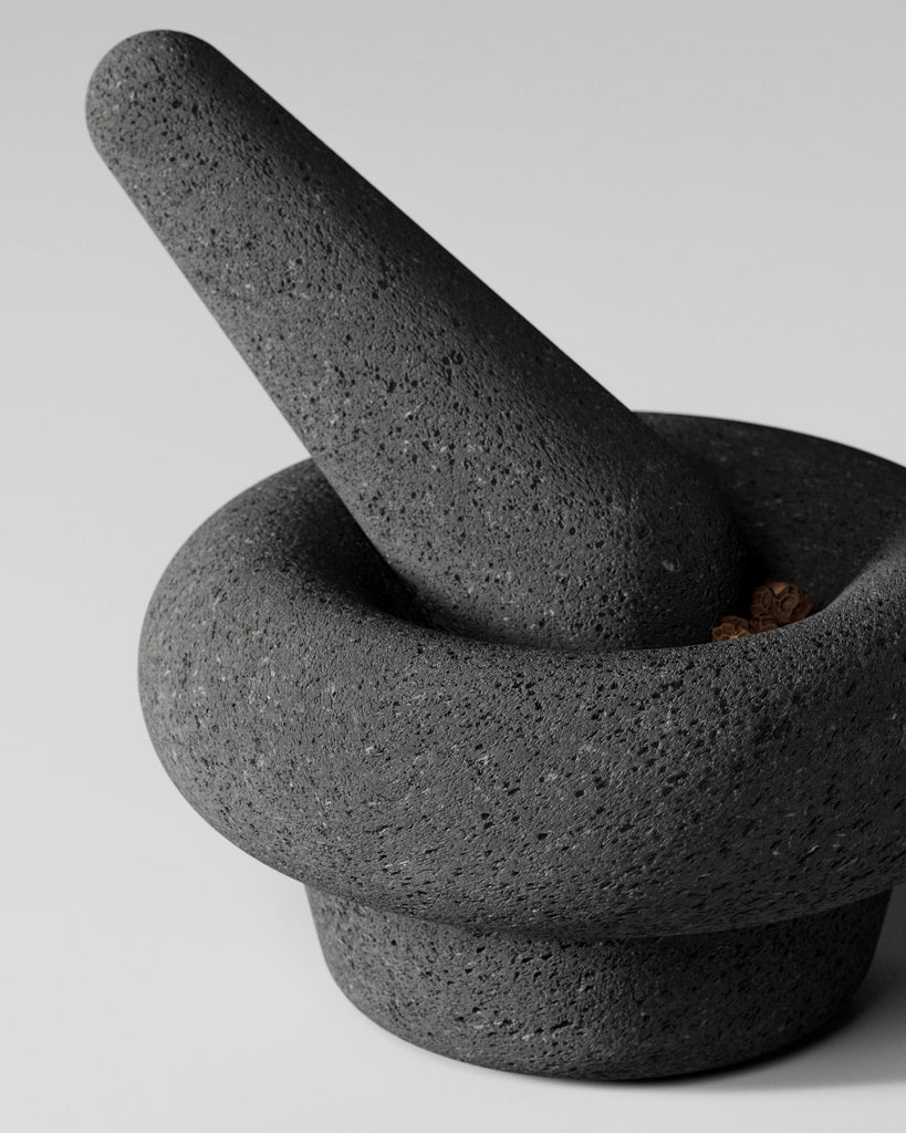 Vesicular Basalt Stone PBR Texture - Example Scene Visualization | Superellipse