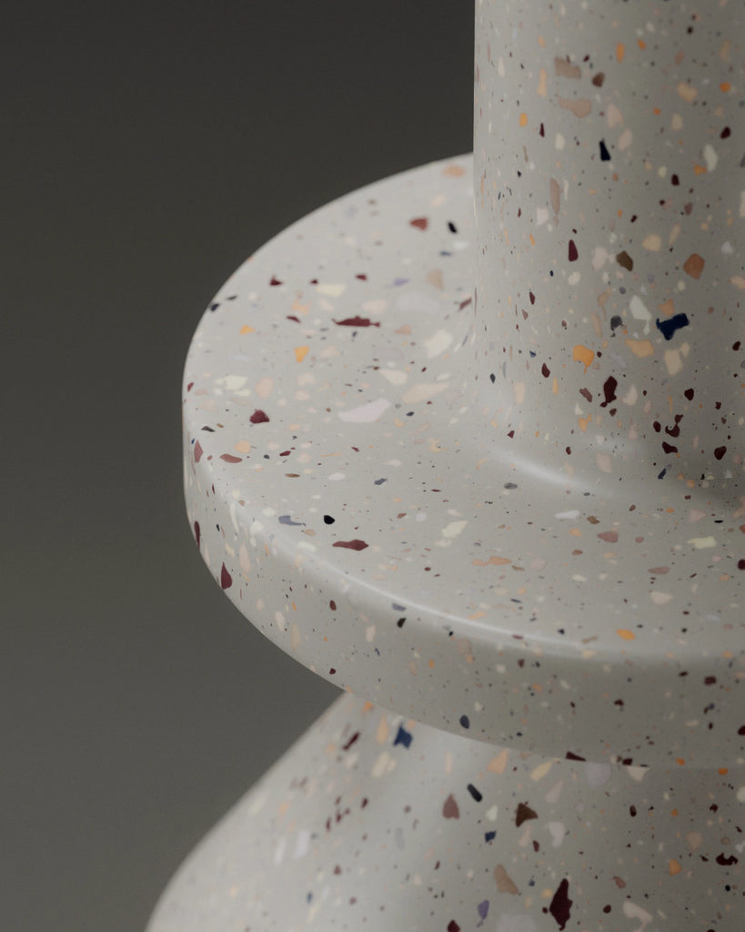 Warm Beige Terrazzo Plastic PBR Texture - Example Scene Visualization | Superellipse