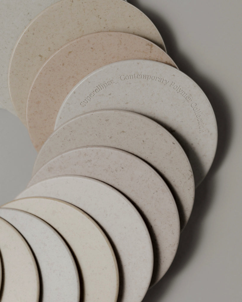 Sawdust Bio Composite Dark Recycled Plastic PBR Texture - Example Scene Visualization | Superellipse