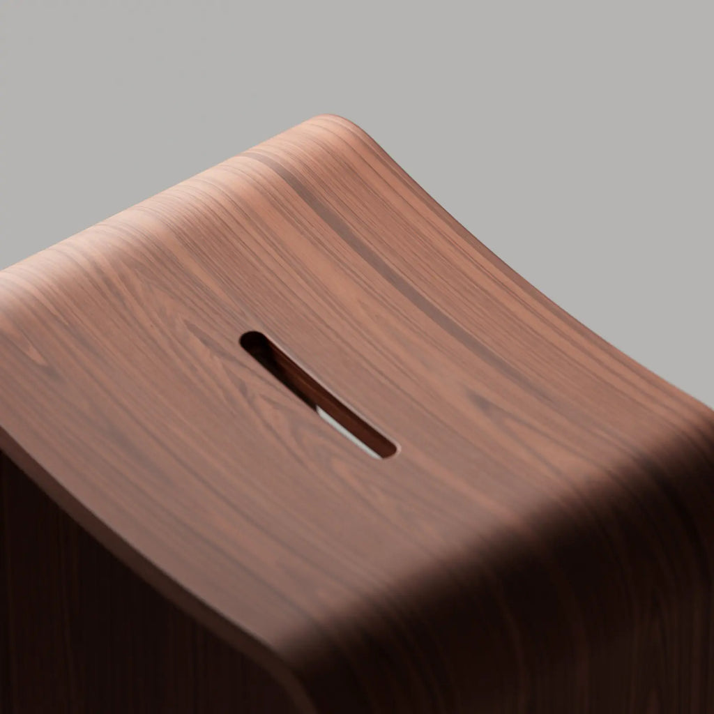 Rosewood Crown Cut Oiled Veneer Wood PBR Texture - Example Scene Visualization | Superellipse