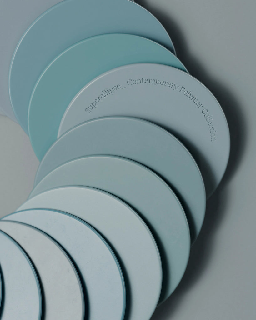 Stone Blue Lightly Worn Plastic PBR Texture - Example Scene Visualization | Superellipse