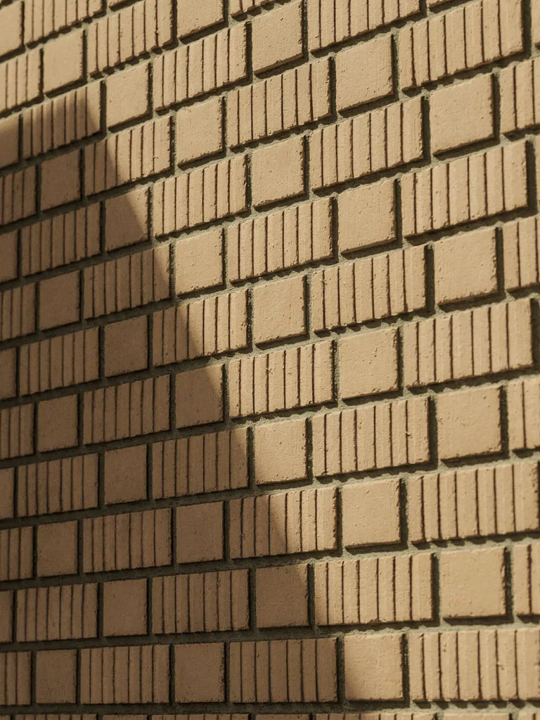 Grooved Buff Brick Facade Flemish Bond PBR Texture - Example Scene Visualization | Superellipse