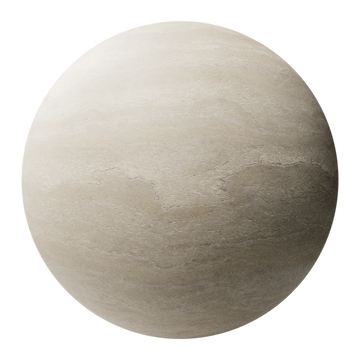 Honed Travertine PBR Texture - Sphere Swatch Preview | Superellipse