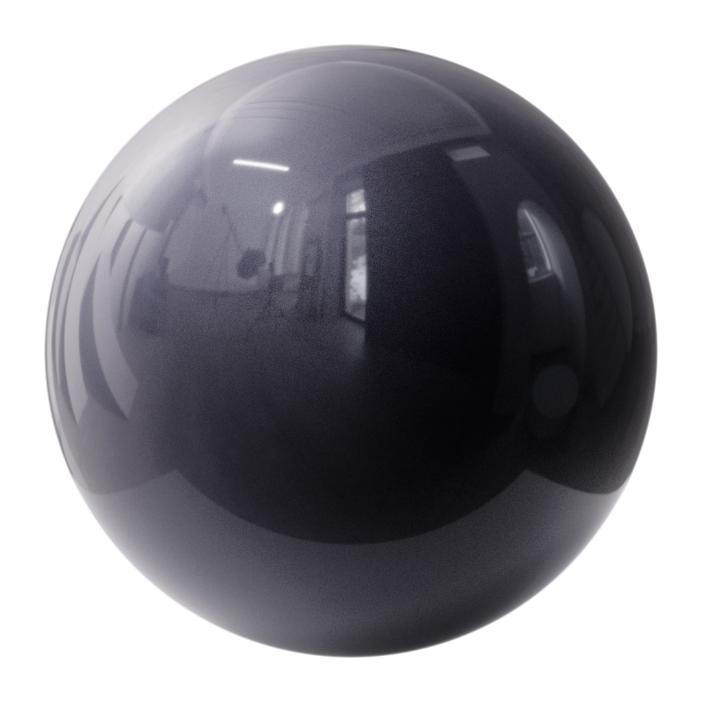 Muted Violet Metallic Gloss Paint PBR Texture - Sphere Swatch Preview | Superellipse