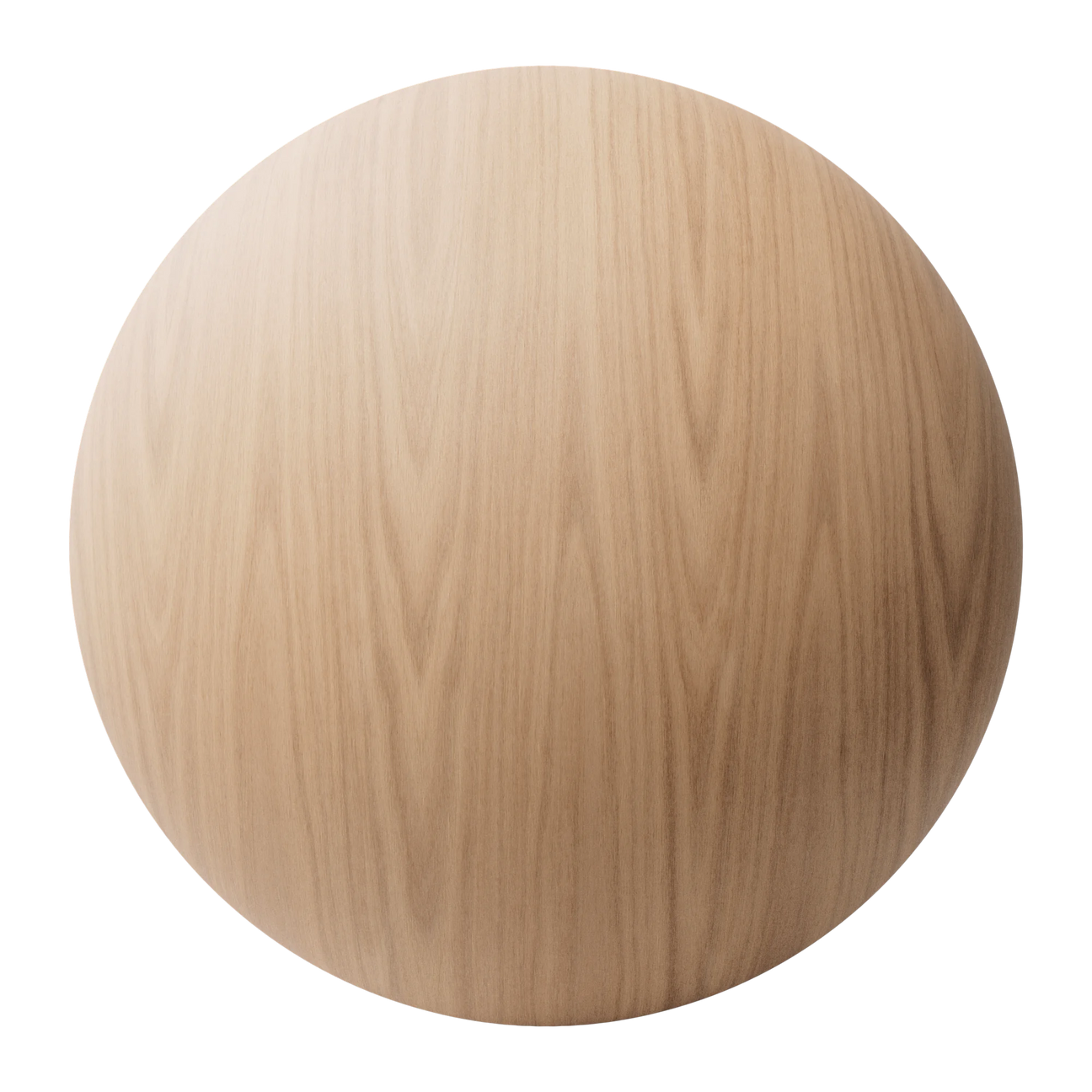 Red Oak Book Matched Veneer Wood PBR Texture - Sphere Swatch Preview | Superellipse