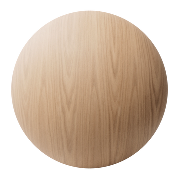 Red Oak Book Matched Veneer Wood PBR Texture - Sphere Swatch Preview | Superellipse