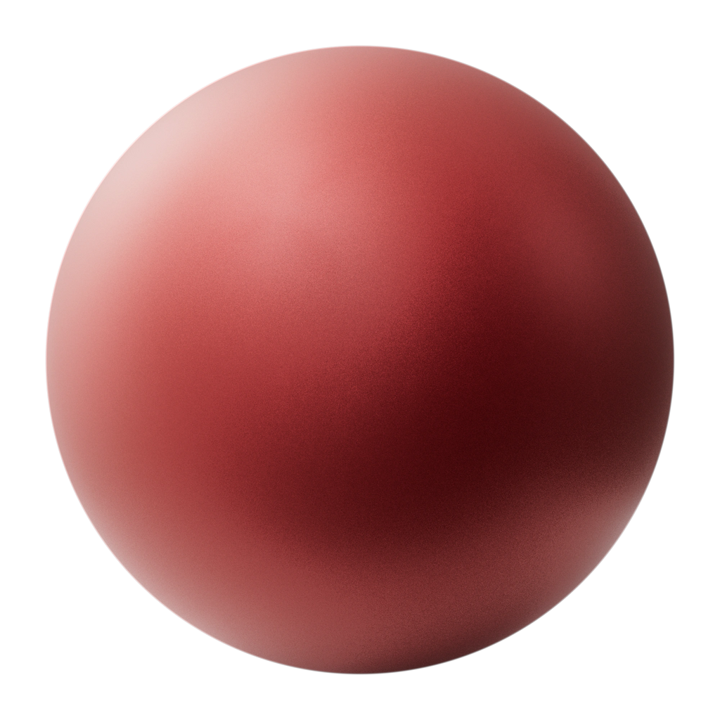 Racing Red Metallic Satin Paint PBR Texture - Sphere Swatch Preview | Superellipse