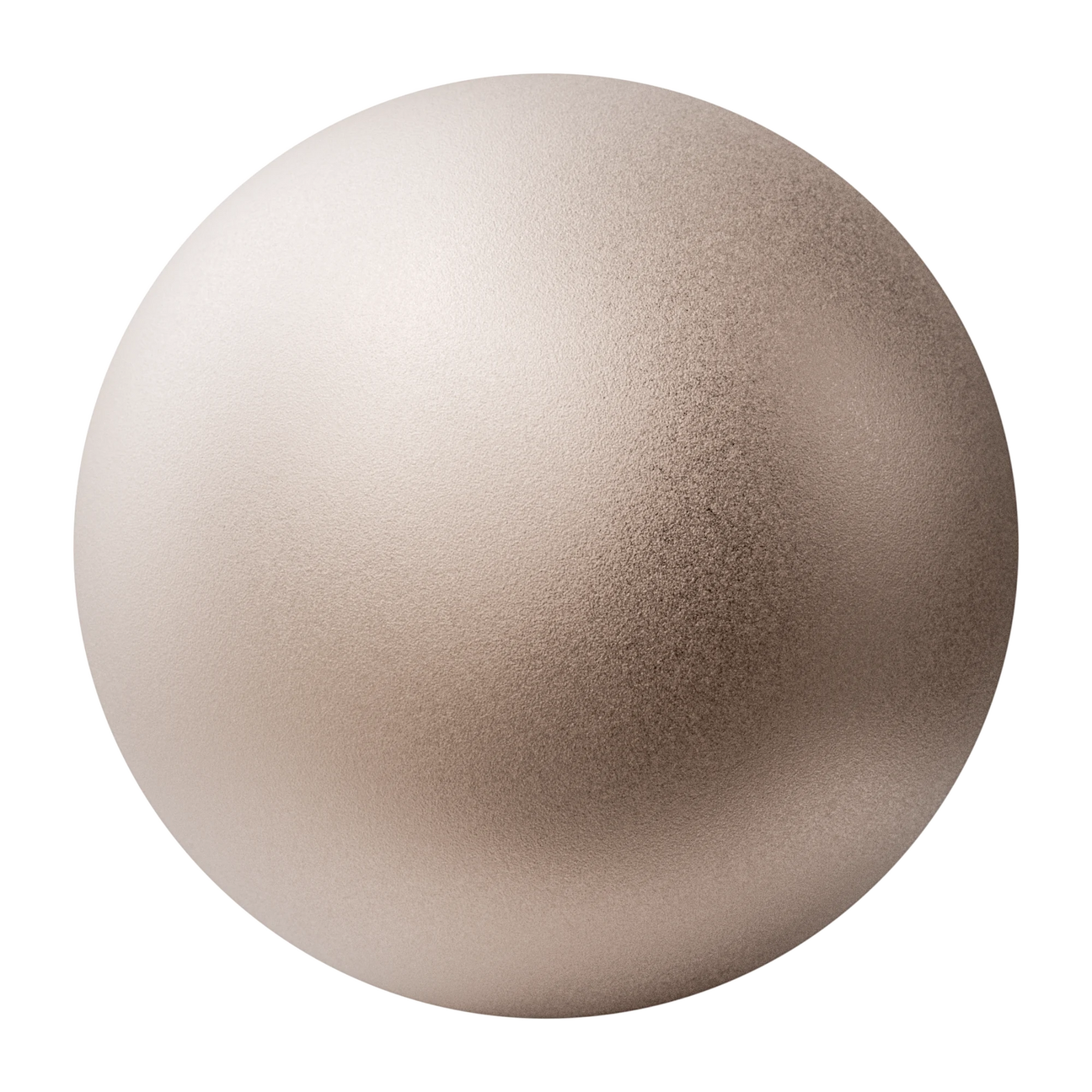 Sandblasted Matte Copper Metal PBR Texture - Sphere Swatch Preview | Superellipse