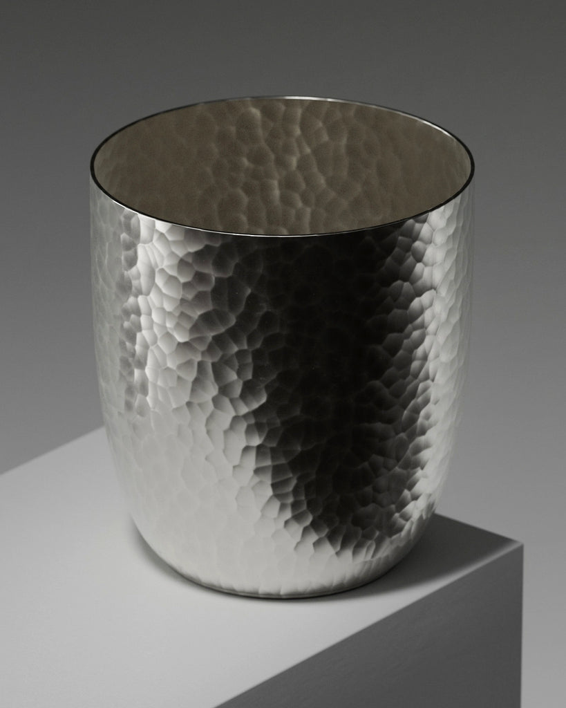 Artisan Chased Hammered Silver Metal PBR Texture - Example Scene Visualization | Superellipse