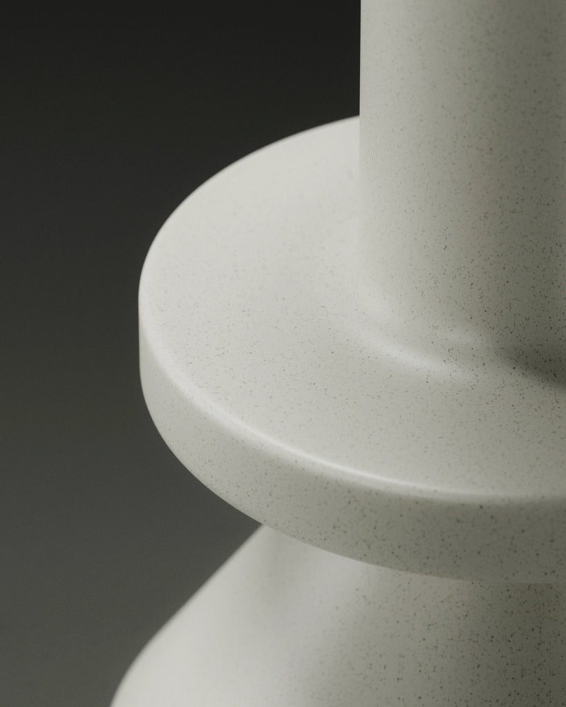 Fine Brown Speckled Cream Plastic PBR Texture - Example Scene Visualization | Superellipse