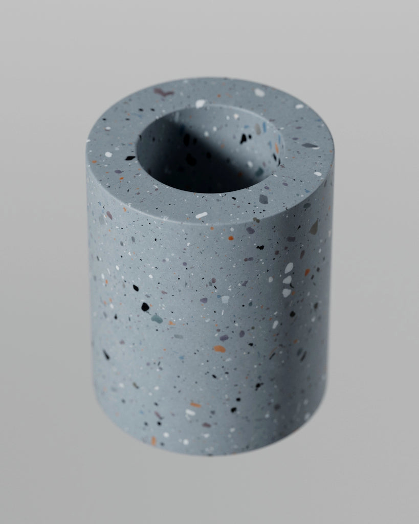 Pastel Blue Ceramic Terrazzo PBR Texture - Example Scene Visualization | Superellipse